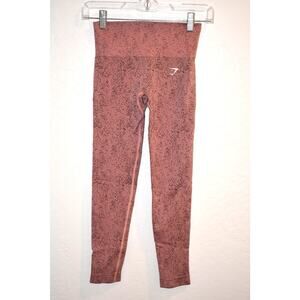 Gymshark Pink Adapt Fleck Seamless Legging Size XS